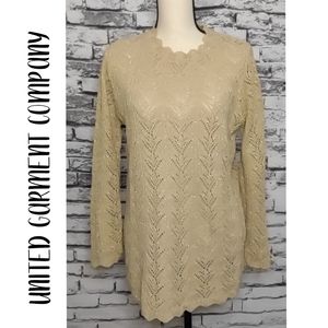Gold shimmer sweater